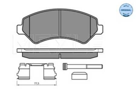 Bromsbeläggsats, Framaxel, citroën,fiat,opel,peugeot, 16 078 787 80, 16 11 839 280, 16 118 392 80, 16 12 433 680, 16 124 336 80