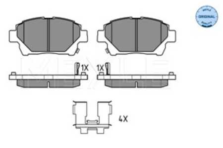 Bromsbeläggsats, Framaxel, toyota iq, 04465-74020