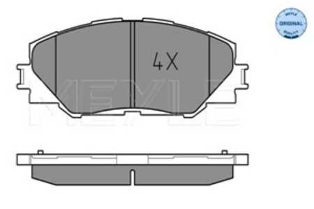 Bromsbeläggsats, Framaxel, toyota auris, auris kombi, prius plus, rav 4 iii, rav 4 iv, 04465-02230, 04465-42140, 04465-42170, 0