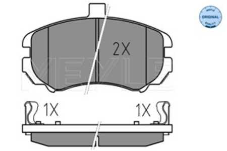 Bromsbeläggsats, Framaxel, hyundai elantra iii, elantra sedan iii, 58101-2DA50