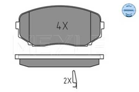 Bromsbeläggsats, Framaxel, mazda cx-7, cx-9, mitsubishi eclipse cross, outlander iii, pajero sport iii, 4605B475, 4605B541, EHY