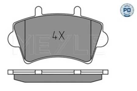 Bromsbeläggsats, Framaxel, nissan,opel,renault,vauxhall, 16 05 210, 16 05 980, 41060-00QAD, 44 02 993, 44 04 585, 7701206727, 7