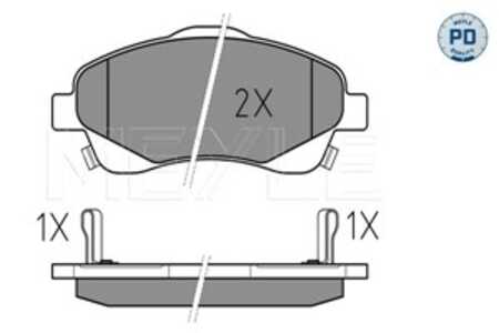 Bromsbeläggsats, Framaxel, toyota avensis, avensis kombi, avensis sedan, corolla verso, 04465-05130, 04465-05131, 04465-05140, 