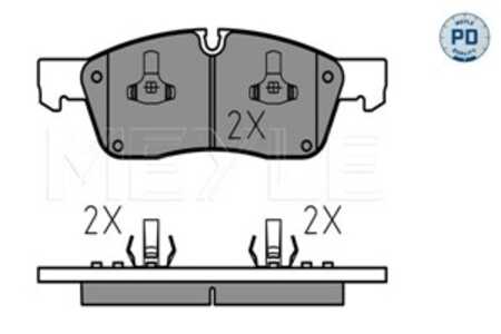 Bromsbeläggsats, Framaxel, jeep grand cherokee iv, 2AMV3369AA, 6805 2369AA, 6805 2370AA, 6805 2370AB, 6805 2370AC, 68052369AB, 