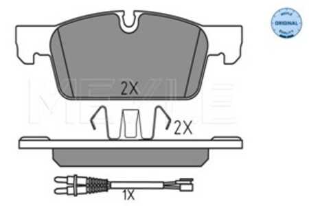 Bromsbeläggsats, Framaxel, peugeot 508 i, 508 sw i, 508 sw skåp / kombi, 16 10 100 580, 16 10 103 580, 16 13 192 680, 16 17 284