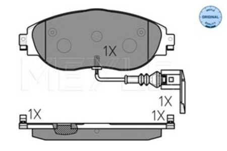 Bromsbeläggsats, Framaxel, seat,skoda,vw, 3C0 698 151 E, 3C0 698 151 F, 3C0 698 151 G, 3C0 698 151 H, 3C0 698 151 L, 7N0 698 15