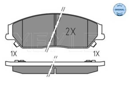 Bromsbeläggsats, Framaxel, toyota camry sedan, 04465-06090