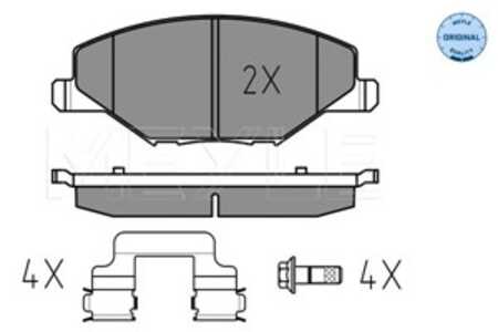 Bromsbeläggsats, Framaxel, skoda fabia ii, fabia combi ii, vw polo sedan v, 6RU 698 151 A, 6RU 698 151 B, 6RU 698 151, JZW 698 