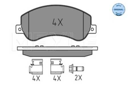 Bromsbeläggsats, Framaxel, vw amarok, amarok flak/chassi, 2H0 698 151 A, 2H0 698 151, JZW 698 151 AM