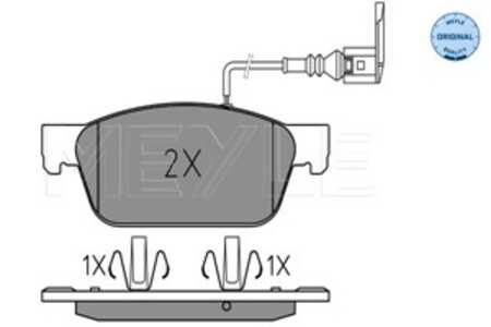 Bromsbeläggsats, Framaxel, vw, 7E0 698 151 B, 7E0 698 151 C, 7E0 698 151