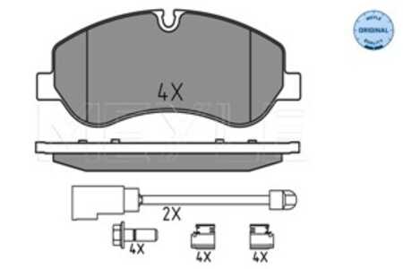 Bromsbeläggsats, Framaxel, ford, 1 763 915, 1 842 632, 1 916 326, 2 162 266, 2 221 820, BK212K021AA, BK212K021AB, BK21-2K021-AC