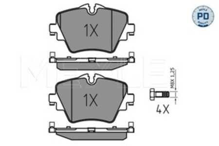 Bromsbeläggsats, Framaxel, bmw,mini, 34 10 6 860 019, 34 10 6 884 492, 6 860 019, 6 884 492