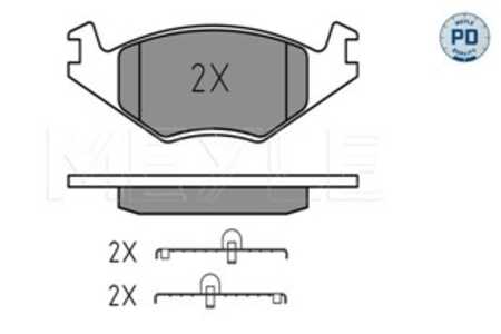 Bromsbeläggsats, Framaxel, seat,vw, 867 698 151