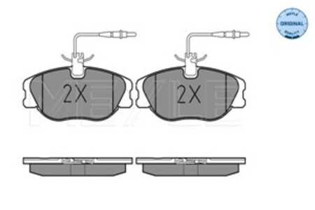 Bromsbeläggsats, Framaxel, citroën,fiat,lancia,peugeot, 16 11 458 180, 16 114 581 80, 16 17 249 280, 16 172 492 80, 4251.09, 42