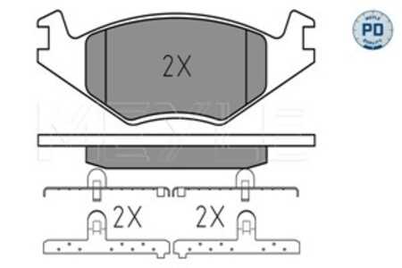 Bromsbeläggsats, Framaxel, seat,vw, 171 698 151 F, 171 698 151 G, 175 698 151, 176 698 151, 191 615 109 H, 191 698 151 C, 191 6