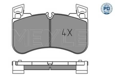 Bromsbeläggsats, Framaxel, land rover defender station wagon, defender van, discovery v, range rover iv, LR110084, LR138646