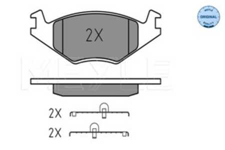 Bromsbeläggsats, Framaxel, seat,vw, 867 698 151