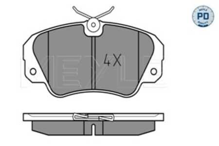 Bromsbeläggsats, Framaxel, opel omega a, omega a kombi, omega b, omega b kombi, senator b, vauxhall omega, 16 05 004, 16 05 033