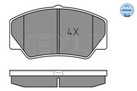 Bromsbeläggsats, Framaxel, ford transit buss, transit flak/chassi, transit skåp, 1 619 209, 5 023 486, 6 136 893, 6 150 947, 6 