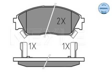 Bromsbeläggsats, Framaxel, honda civic hatchback iv, civic sedan iv, civic shuttle ii, crx ii, prelude iii, 45022-SF1-000, 4502