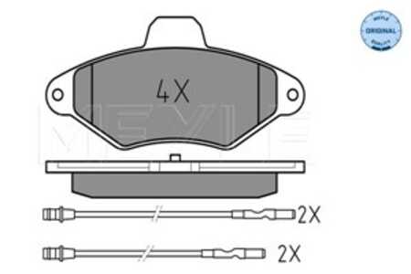 Bromsbeläggsats, Framaxel, citroën xantia, xantia break, 16 172 519 80, 4251.14, 4251.56, 4252.91, 95 667 785, 95 667 786, E172