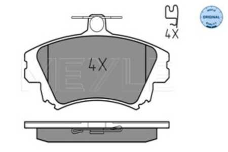 Bromsbeläggsats, Framaxel, mitsubishi carisma, carisma sedan, colt vi, colt czc cabriolet vi, smart forfour, volvo s40 i, v40 k