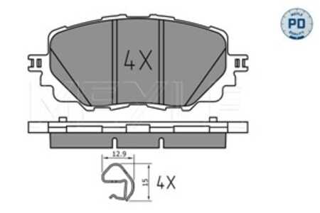 Bromsbeläggsats, Framaxel, abarth 124 spider, fiat 124 spider, mazda mx-5 iv, mx-5 rf targa, 6000615055, N2Y3-33-28ZB, N2Y3-33-