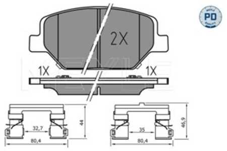 Bromsbeläggsats, Framaxel, opel,vauxhall, 84 12 0877, 84120877