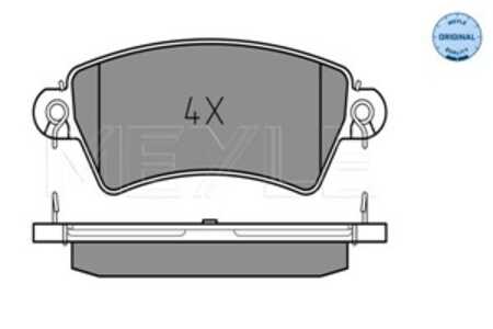 Bromsbeläggsats, Framaxel, citroën,peugeot, 16 17 256 080, 16 172 560 80, 1721.03, 4251.52, 4252.03, 4252.29, 4254.84, E172103,