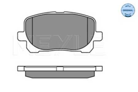 Bromsbeläggsats, Framaxel, toyota avensis verso, 04465-02070, 04465-02080, 04465-44050, 04465-44060, 04465-44090, 04465-44100, 