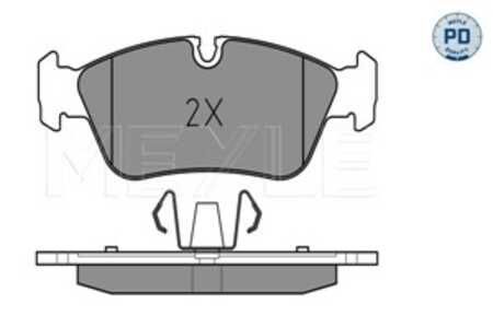 Bromsbeläggsats, Framaxel, bmw 1 [e81, e87], 1-serie cabriolet [e88], 1-serie coupé [e82], 3 [e90], 34 11 6 769 763, 34 11 6 76