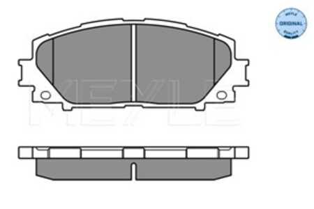 Bromsbeläggsats, Framaxel, daihatsu charade viii, toyota prius c, yaris, yaris / vios sedan, yaris skåp/halvkombi, 04465-0D140,