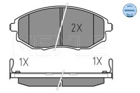 Bromsbeläggsats, Framaxel, chevrolet epica, 96475027, 96952179