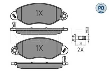 Bromsbeläggsats, Framaxel, ford transit buss, transit flak/chassi, transit skåp, transit tourneo buss, 1 144 288, 1 318 147, 1 