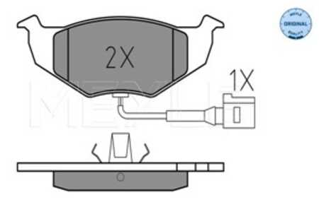 Bromsbeläggsats, Framaxel, skoda fabia i, fabia ii, fabia combi i, fabia combi ii, fabia praktik i, fabia sedan i, vw polo, 6Q0