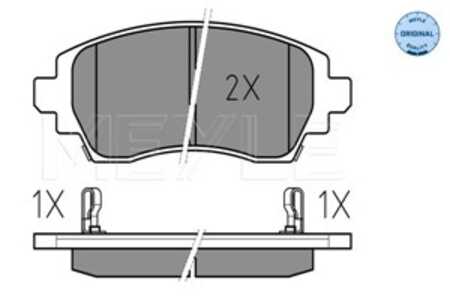 Bromsbeläggsats, Framaxel, toyota corolla, corolla compact, corolla kombi, corolla liftback, 04465-02030, 04465-02140, 04465-YZ