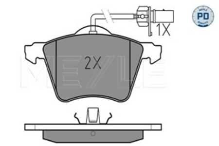 Bromsbeläggsats, Framaxel, ford galaxy i, seat alhambra, vw sharan, 1 151 377, 1 201 124, 1M21-2K021-AA, 1M21-2K021-BA, 7M3 698