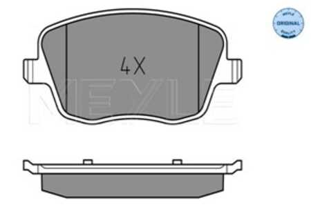 Bromsbeläggsats, Framaxel, seat,skoda,vw, 6Q0 698 151 A