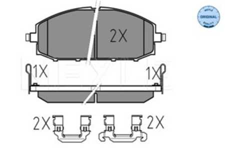 Bromsbeläggsats, Framaxel, nissan patrol gr wagon v, 41060-VB290, 41060-VB291, 41060-VC091, 41060-VC290, 41060-VC291, AY040NS08