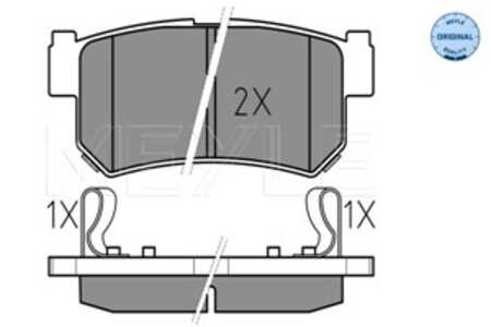 Bromsbeläggsats, Framaxel, ssangyong actyon i, actyon sports i, kyron, rexton / rexton ii, 48413-08050, 48413-08051, 48413-090A