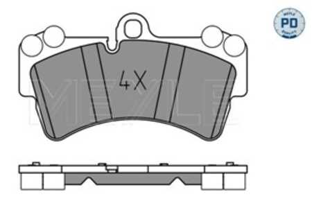 Bromsbeläggsats, Framaxel, audi q7, q7 van, porsche cayenne, vw touareg, 4L0 698 151 C, 7L0 698 151 A, 7L0 698 151 C, 7L0 698 1