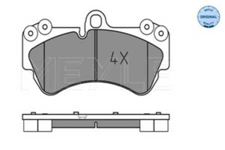 Bromsbeläggsats, Framaxel, porsche cayenne, vw touareg, 7L0 698 151 B, 7L0 698 151 D, 7L0 698 151 F, 7L0 698 151 H, 7L0 698 151