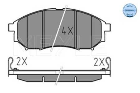 Bromsbeläggsats, Framaxel, infiniti,nissan,renault, 410600023R, 410603072R, 41060-CC090, 41060-EB325, AY040NS058, AY040NS079, A