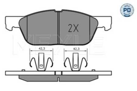 Bromsbeläggsats, Framaxel, ford galaxy iii, galaxy mk van iii, s-max, ford usa edge, 1 884 555, 1884555, 2 241 923, 2268042, 5 