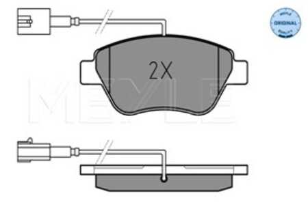 Bromsbeläggsats, Framaxel, abarth,alfa romeo,citroën,fiat,peugeot, 16 09 253 280, 16 092 532 80, 16 17 283 380, 4254.C8, 773648