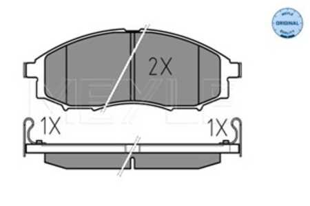 Bromsbeläggsats, Framaxel, nissan navara, np300 pickup, pathfinder ii, pick up, 41060-7Z025, 41060-VK190, D1060-VK190