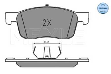 Bromsbeläggsats, Framaxel, citroën,fiat,opel,peugeot,toyota, 16 13 260 780, 16 132 607 80, SU001A3132