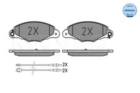 Bromsbeläggsats, Framaxel, citroën xantia, xantia break, xantia skåp / kombi, xm, xm break, 4251.45, 4251.84, 4252.11, 4253.01