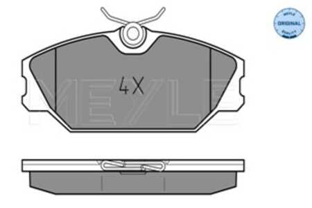 Bromsbeläggsats, Framaxel, renault, 410601531R, 410604441R, 410607125R, 7701206379, 7701209380, 8660004593, 8671004149, 8671005