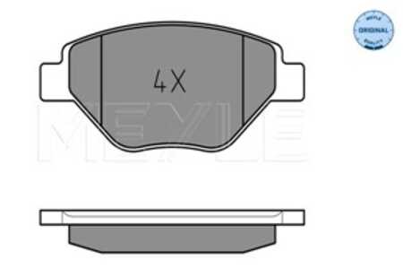 Bromsbeläggsats, Framaxel, renault megane ii, megane sedan ii, 410609192R, 7701207673, 8671016189